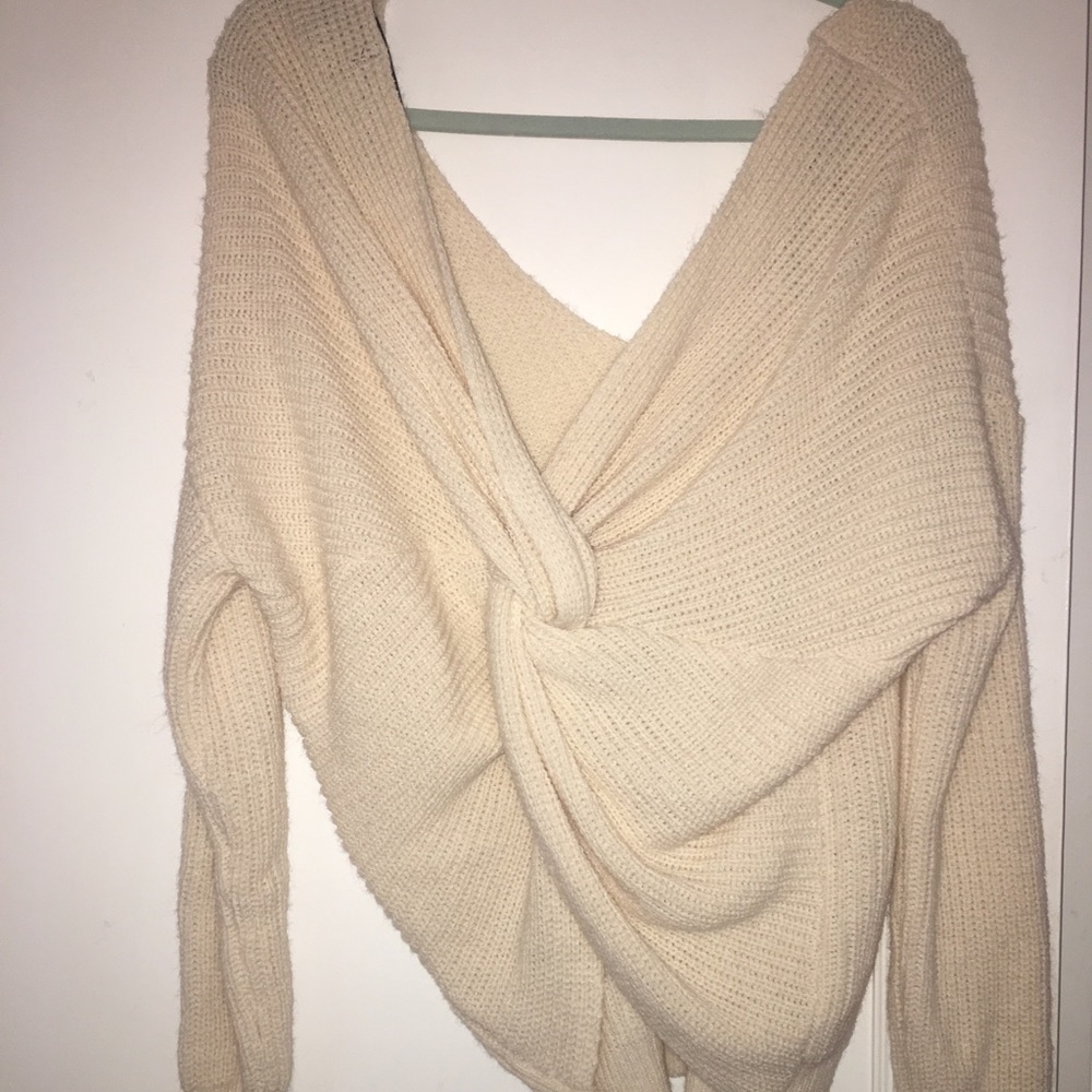 Forever 21 back knot sweater